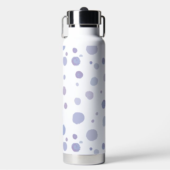 hand painted polka dots water bottle (Front)