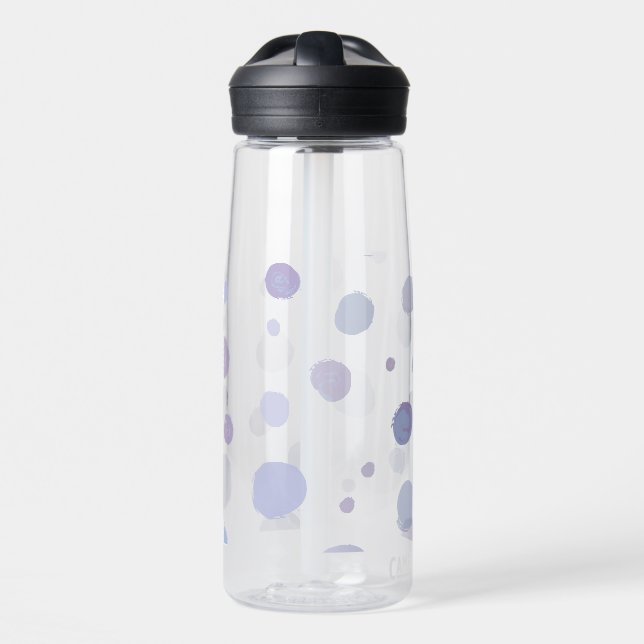 hand painted polka dots water bottle (Front)