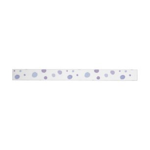 hand painted polka dots wrap around label