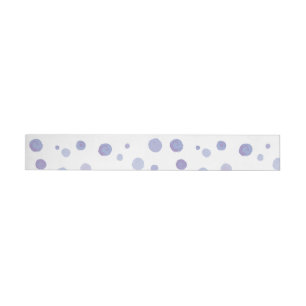 hand painted polka dots wraparound address label