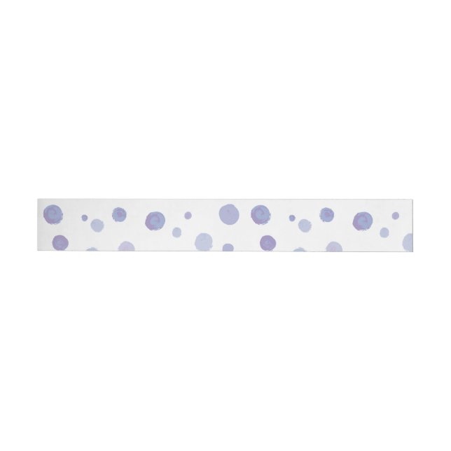 hand painted polka dots wraparound address label (Individual)