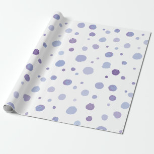 hand painted polka dots wrapping paper
