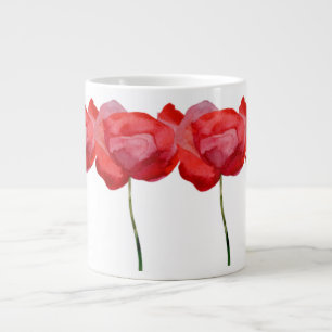 Hand painted Poppies from our English Countryside Large Coffee Mug