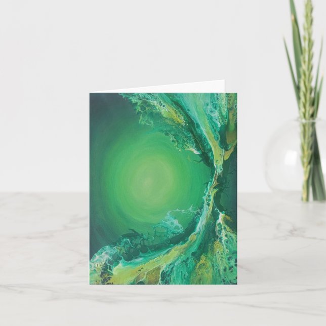 hand painted print stationary card (Front)