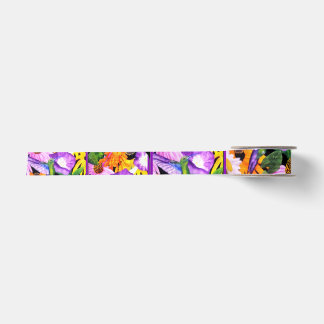 Hand painted satin ribbon