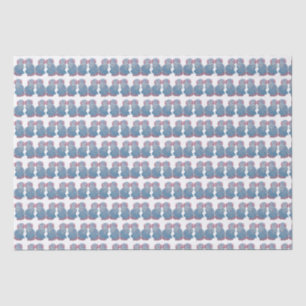Hand Painted Sisters Staffordshire Dogs Tissue Pap Paper