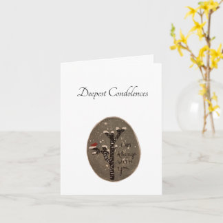 Hand painted sympathy card