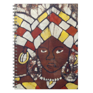 Hand painted textiles depicting every day notebook
