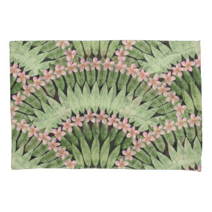 Hand Painted Tropical Flowers Pattern Pillowcase