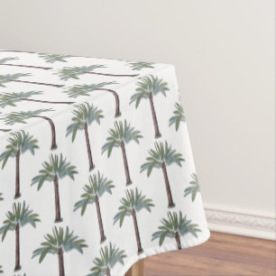 Hand-painted Tropical Palm Tree Custom Tablecloth
