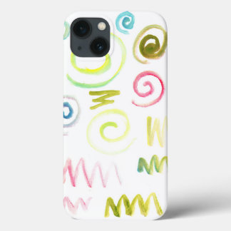 hand painted watercolor iPhone 13 case