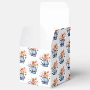 Hand-Painted Watercolor Floral Favour Box