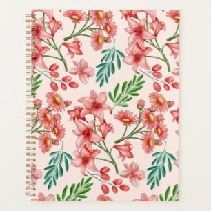 Hand Painted Watercolor Floral Pattern-54098 Planner