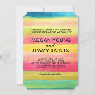 hand painted watercolor invitation