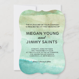 hand painted watercolor invitation