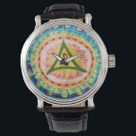 Hand Painted Watercolor Om Mandala  Watch<br><div class="desc">Hand Painted Watercolor Om Mandala</div>