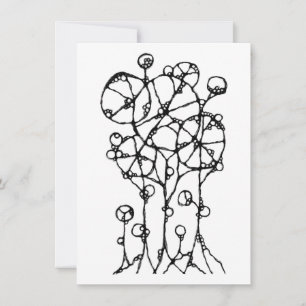 Hand Painting - Abstract Tree Group 1 Card