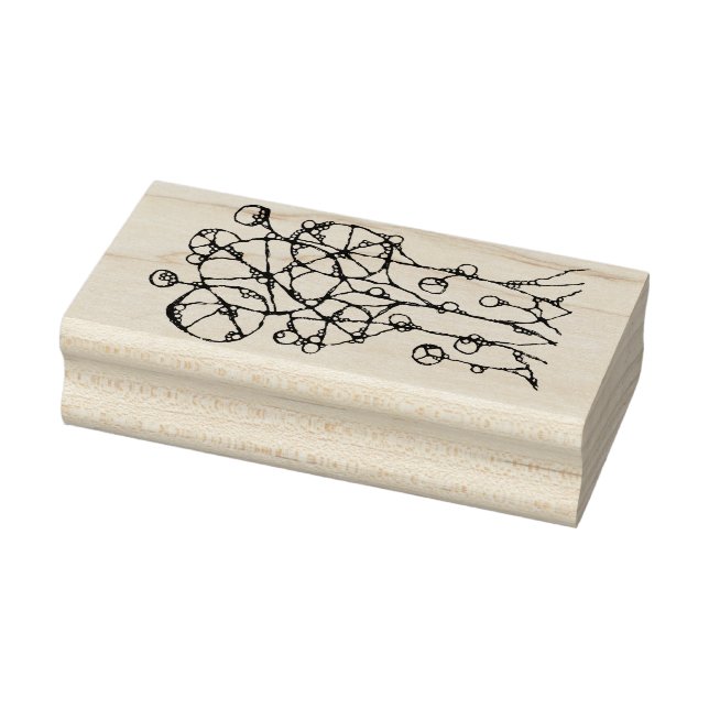Hand Painting - Abstract Tree Group 1 Rubber Stamp (Stamp)