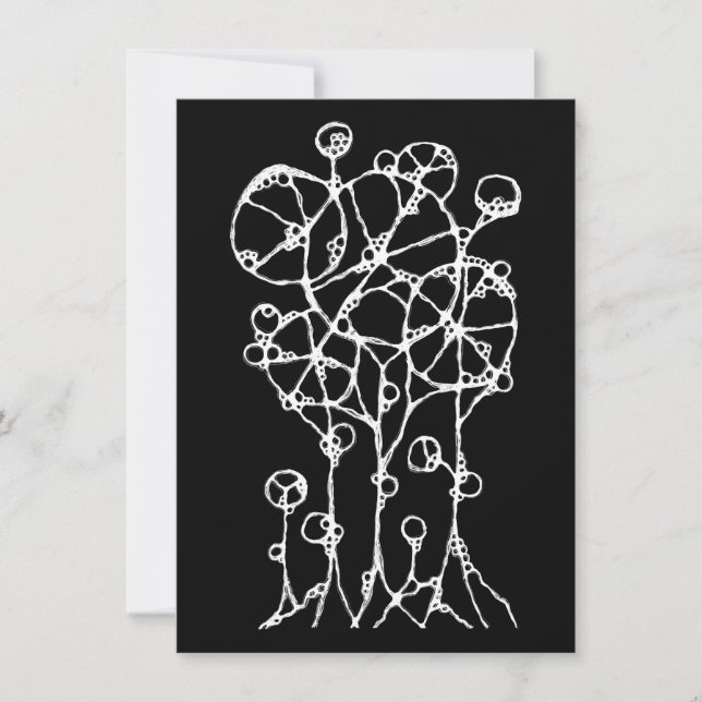 Hand Painting - Abstract Tree Group 2 Card (Front)