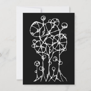 Hand Painting - Abstract Tree Group 2 Card