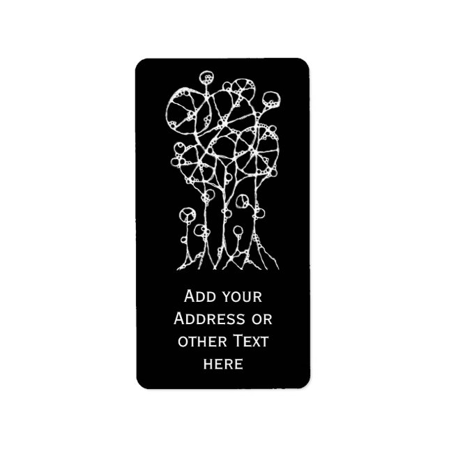 Hand Painting - Abstract Tree Group 2 Label (Front)