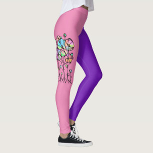 Hand Painting - Abstract Tree Group 3 + 4 Leggings