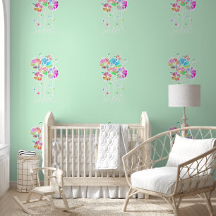 Hand Painting - Abstract Tree Group 4 Wallpaper