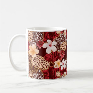 Hand Painting Abstract Watercolor Leopard Zebra an Coffee Mug