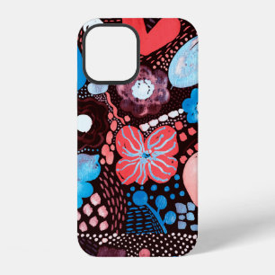Hand Painting Abstract Watercolor Sketch Doodle Fl iPhone 12 Case