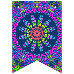 Hand Painting Mandala Clock Face 01 + 02 Bunting