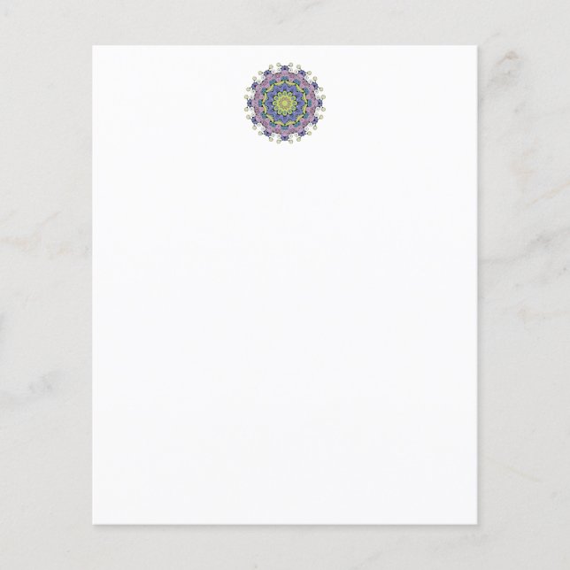 Hand Painting Mandala Clock Face 2 (Front)