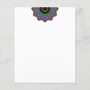 Hand Painting Mandala Clock Face 24