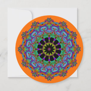 Hand Painting Mandala Clock Face 24