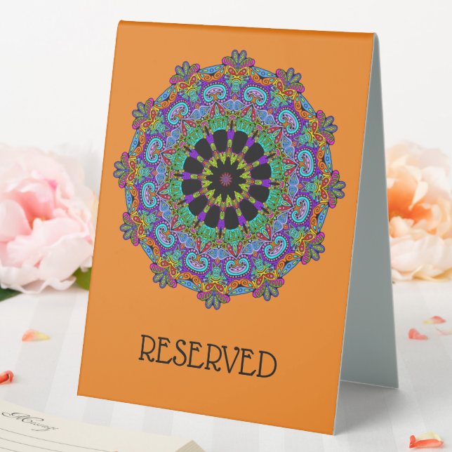 Hand Painting Mandala Clock Face 24 (In SItu (Wedding))