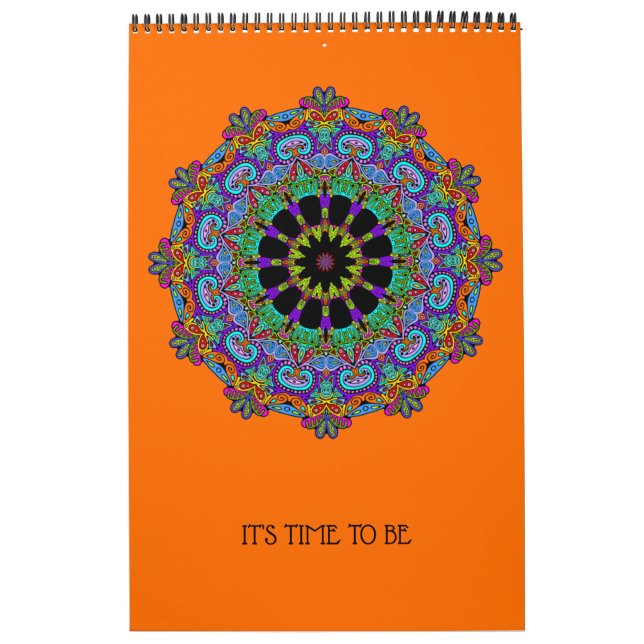 Hand Painting Mandala Clock Face 24 Calendar (Cover)