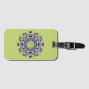 Hand Painting Mandala Clock Face 2 Luggage Tag