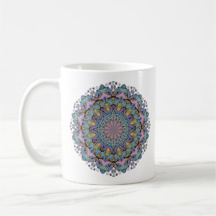 Hand Painting Mandala Clock Face 3 Coffee Mug