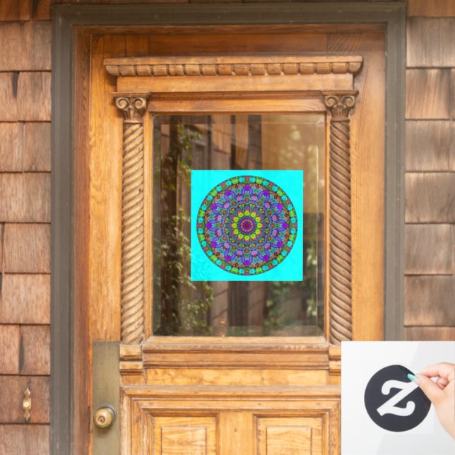 Hand Painting Mandala Clock Face 4 (Home Door)
