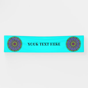 Hand Painting Mandala Clock Face 4 Banner