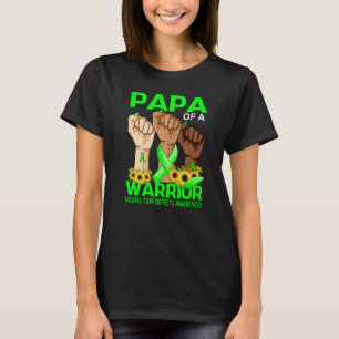 Hand Papa Of A Warrior Neural Tube Defects Awarene T-Shirt