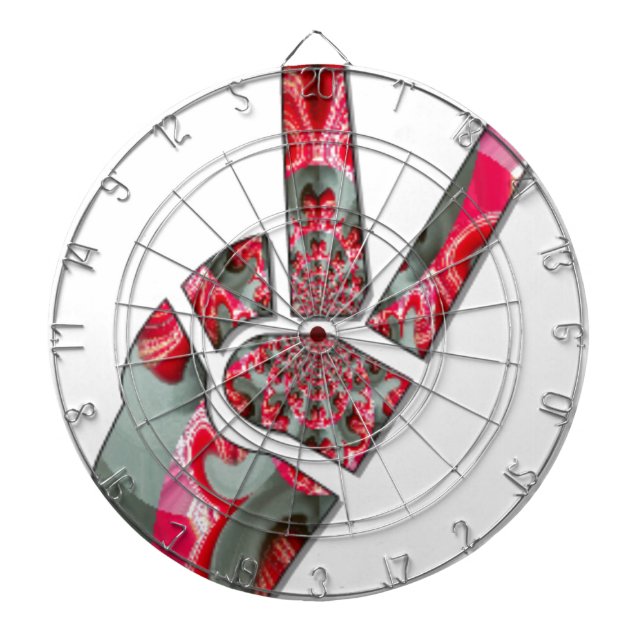 Hand peace sign dartboard (Front)