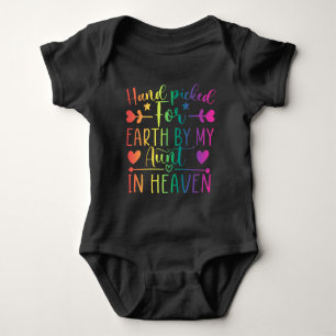 Hand Picked For Earth By My Aunt In Heaven Baby Bodysuit