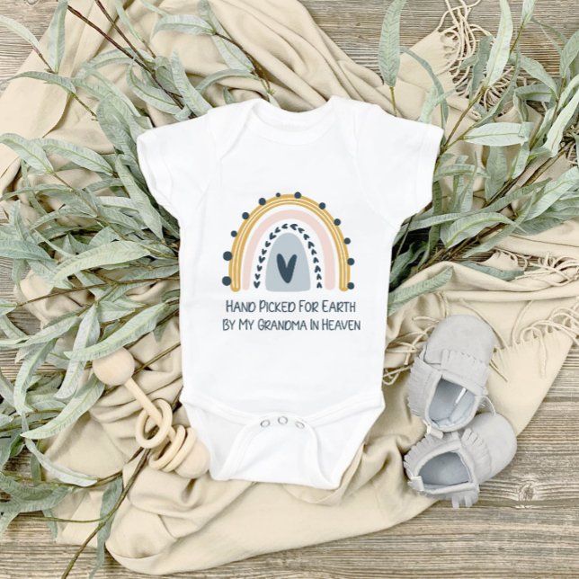 Hand Picked For Earth By My Grandma In Heaven Quot Baby Bodysuit (Creator Uploaded)