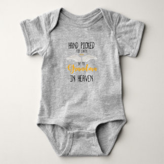Hand Picked For Earth By My Grandma In Heaven (W) Baby Bodysuit