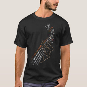 Hand Playing Guitar Vintage Music Lover Guitarist  T-Shirt