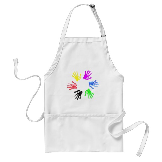 Hand print design standard apron (Front)