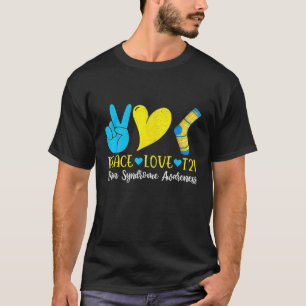 Hand Print Socks World Down Syndrome Awareness Day T-Shirt