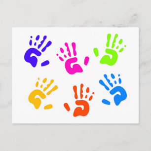 Hand Prints Postcard