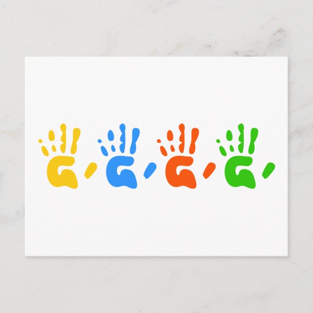 Hand Prints Postcard (Front)