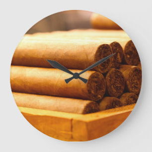 Hand Rolled Cigars from La Romana DR. Large Clock